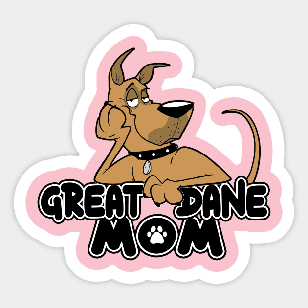 Great Dane Mom Sticker by DaleToons